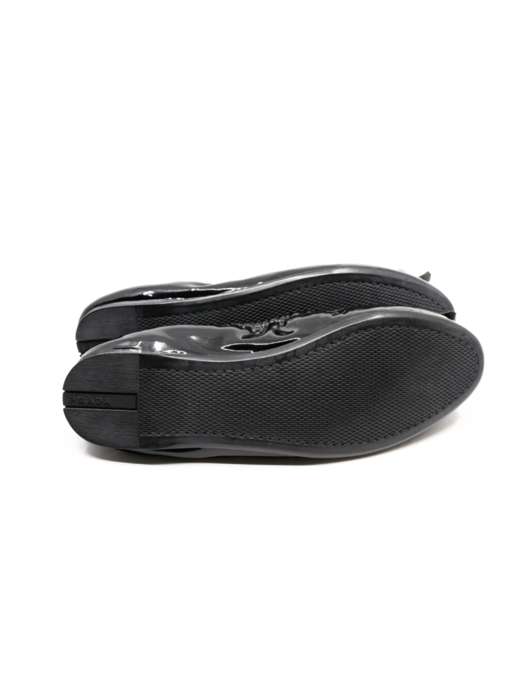 PRADA Black Patent Leather Ballerina Flats EU 38 US 8 - Picture 8 of 8